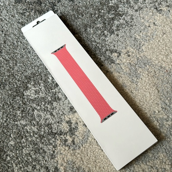 Apple Pink Punch Braided Solo Loop Apple Watch Band - Picture 6 of 7
